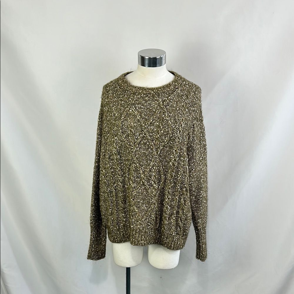 Base Alpaca Blend Cable Turtle Neck - image 1